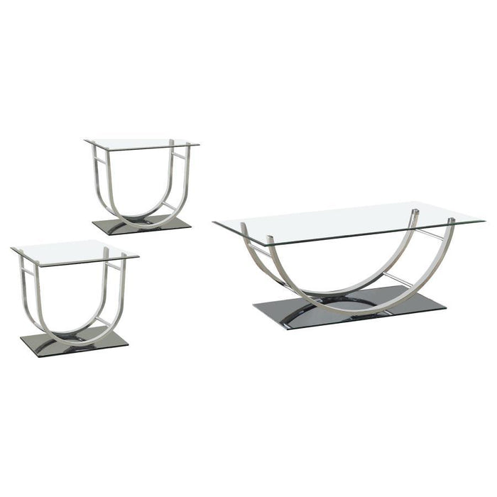 Danville - Glass Top Coffee Table Set - Simple Home Plus