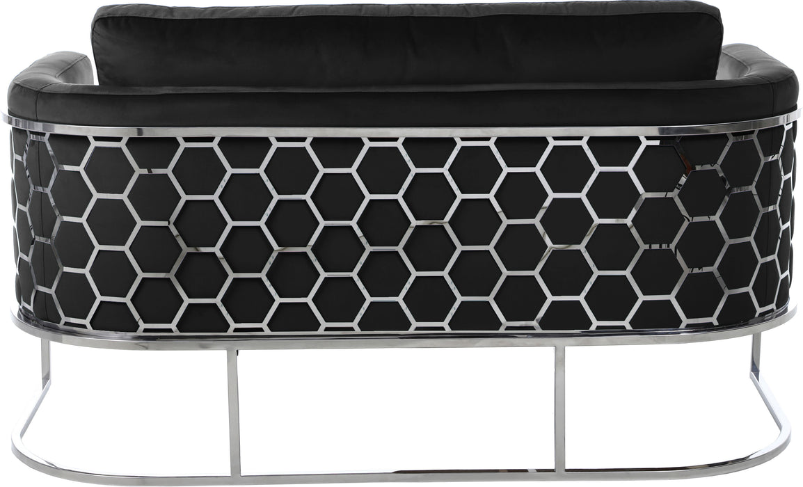 Casa - Loveseat with Chrome Legs - Simple Home Plus