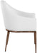 Ferro - Upholstered Dining Arm Chair With Brushed Bronze Legs - Simple Home Plus