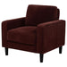 Ruth - Upholstered Track Arm Accent Chair - Simple Home Plus