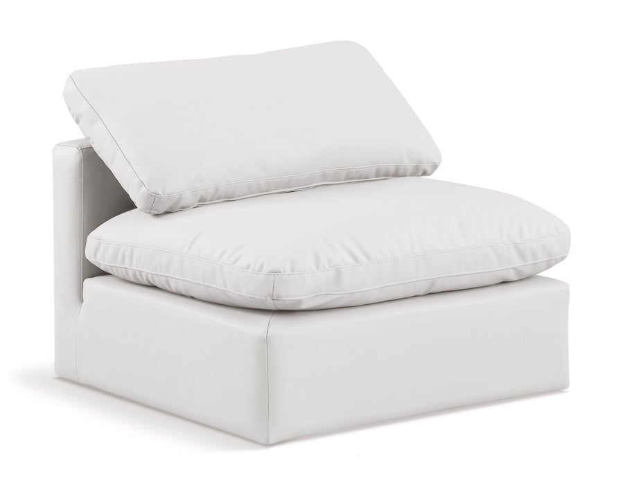 Indulge - Faux Leather Armless Chair - Simple Home Plus