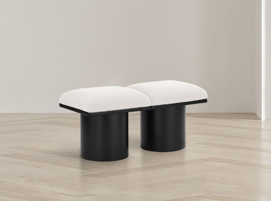Pavilion - 2 Piece Modular Bench With Black Base - Simple Home Plus