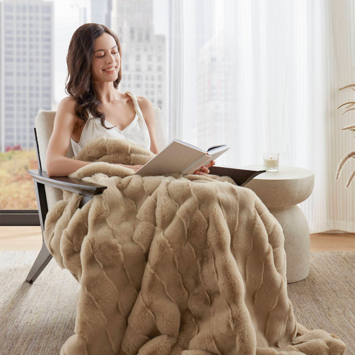Vivienne - Throw - Tan - Simple Home Plus