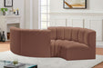 Arc - Faux Leather 4 Piece Curved Modular Sofa - Simple Home Plus
