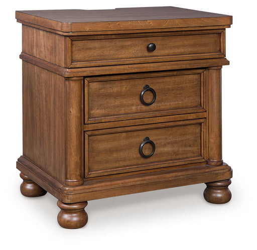 Rowlenstown - Three Drawer Night Stand - Simple Home Plus