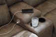 Segburg - Driftwood - 2-Piece Power Reclining Sectional - Simple Home Plus