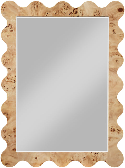 Vassa - Burl Veneer Mirror - Simple Home Plus