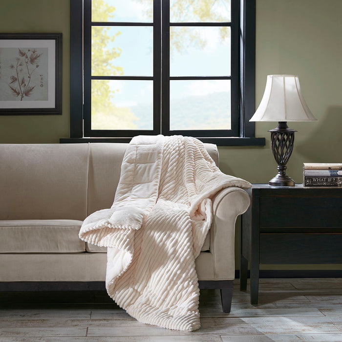Parker - Throw - Ivory - Simple Home Plus