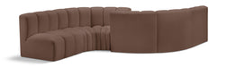 Arc - Faux Leather 6 Piece Modular Sofa - Simple Home Plus