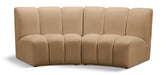 Infinity - 2 Piece Modular Sectional - Camel - Simple Home Plus