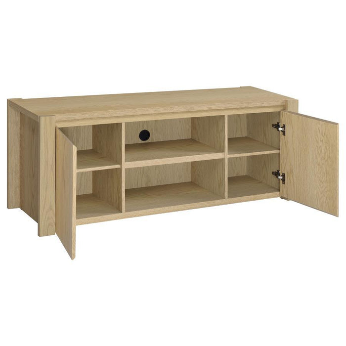 Laurelton - 3 Piece Entertainment Center TV Stand - Light Oak - Simple Home Plus