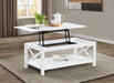 Skyview - 44" Rectangular Lift Top Coffee Table - White - Simple Home Plus