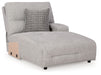 Acklen Place - Raf Power Reclining Back Chaise - Pewter - Simple Home Plus