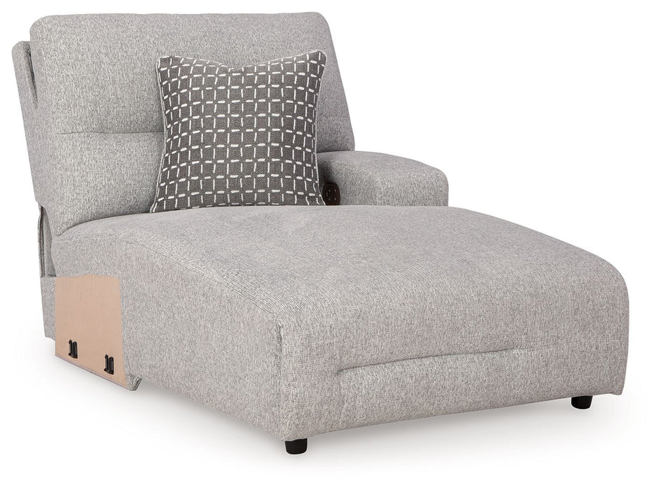 Acklen Place - Raf Power Reclining Back Chaise - Pewter - Simple Home Plus