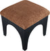 Lawson - Chenille Fabric Ottoman - Black Base - Simple Home Plus