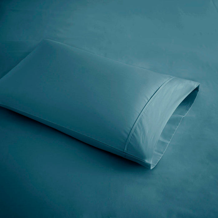 600 Thread Count - Cooling Cotton Blend 4 Piece Sheet Set - Teal - Simple Home Plus