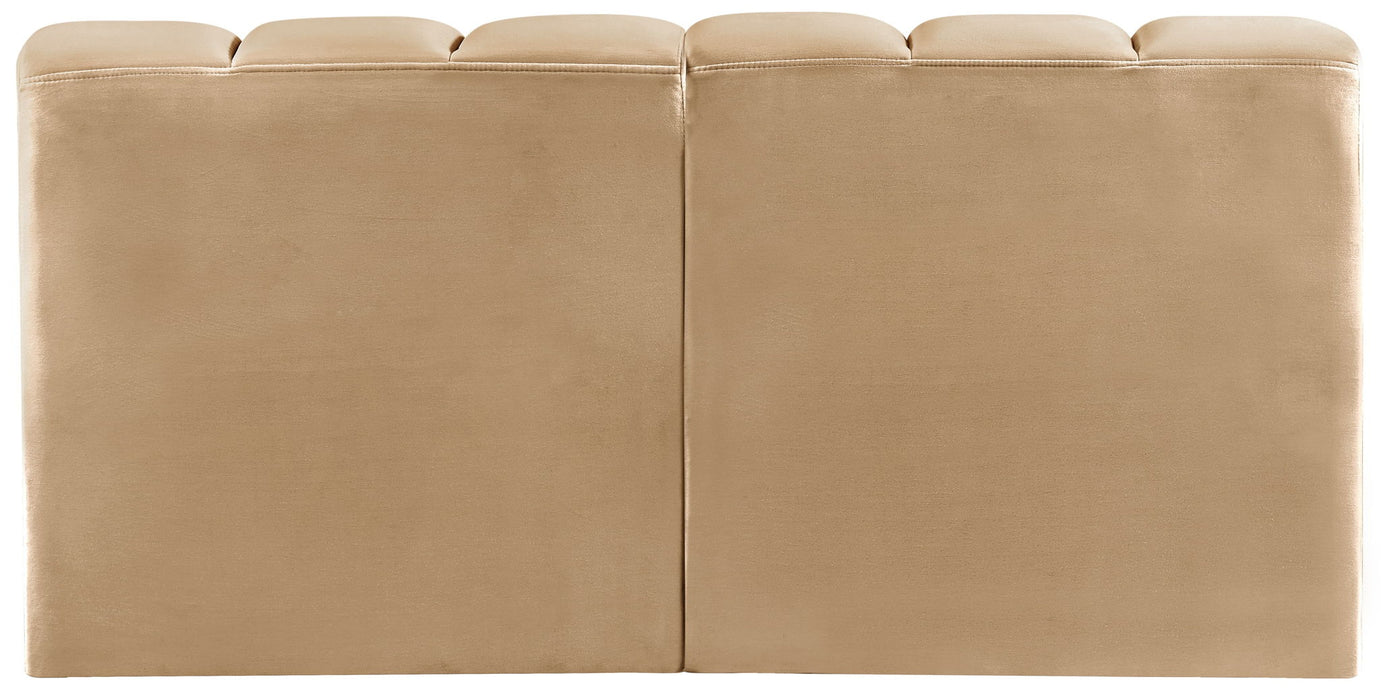 Arc - Velvet 2 Seats Modular Sofa - Simple Home Plus