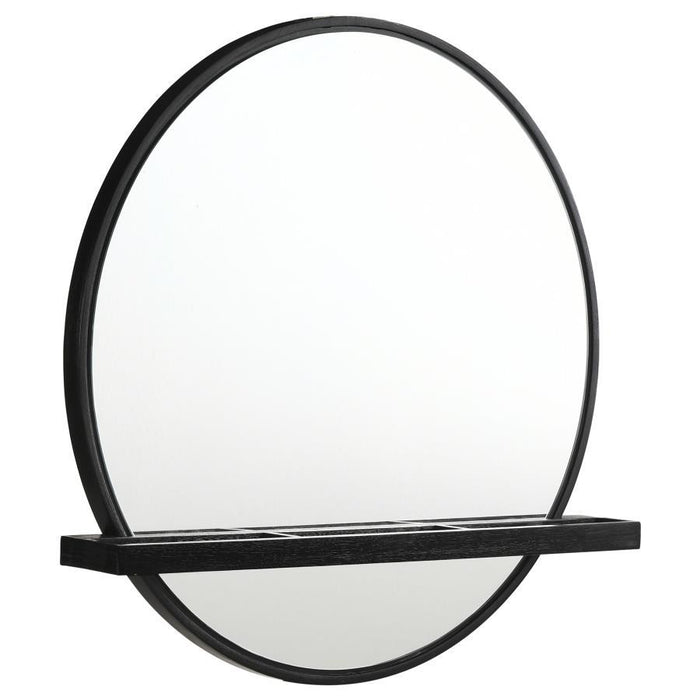 Arini - Round Vanity Wall Mirror With Shelf - Simple Home Plus
