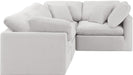 Indulge - Velvet 4 Piece Modular Corner Sectional - Simple Home Plus