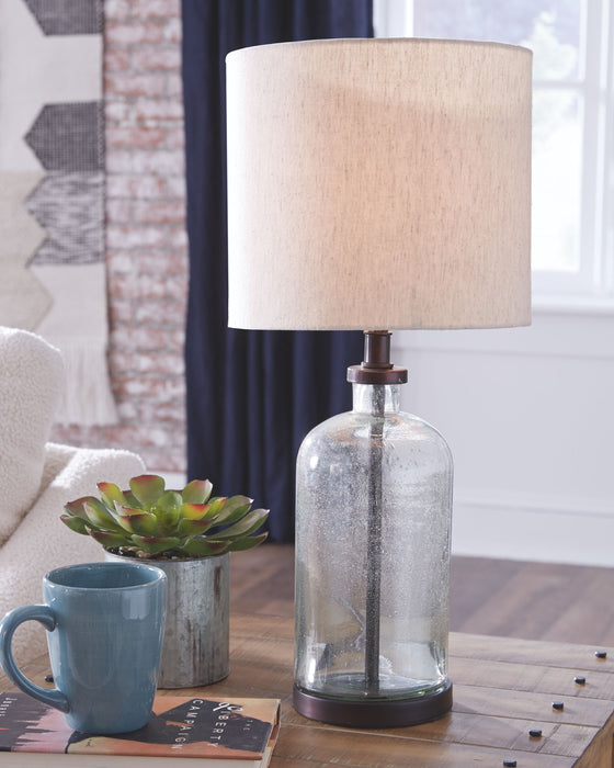 Bandile - Clear / Bronze Finish - Glass Table Lamp - Simple Home Plus