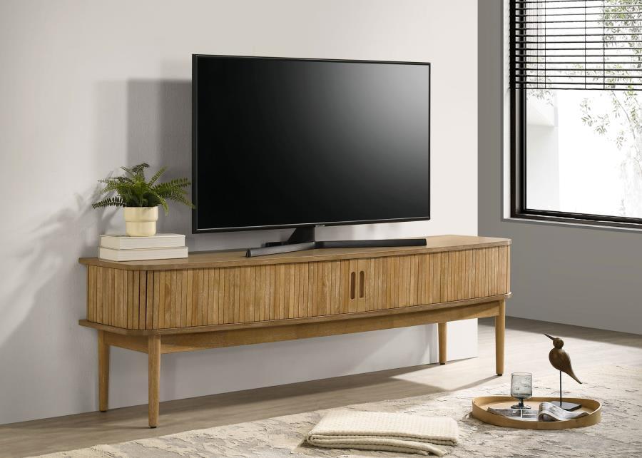Croyden - 71" TV Stand Media Console - Weathered Natural - Simple Home Plus
