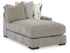 Aslan Court - Raf Corner Chaise - Pebble - Simple Home Plus