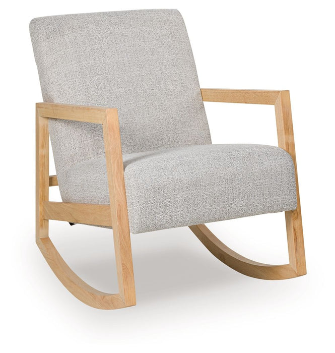 Wychworth - Gray / Natural - Accent Chair - Simple Home Plus