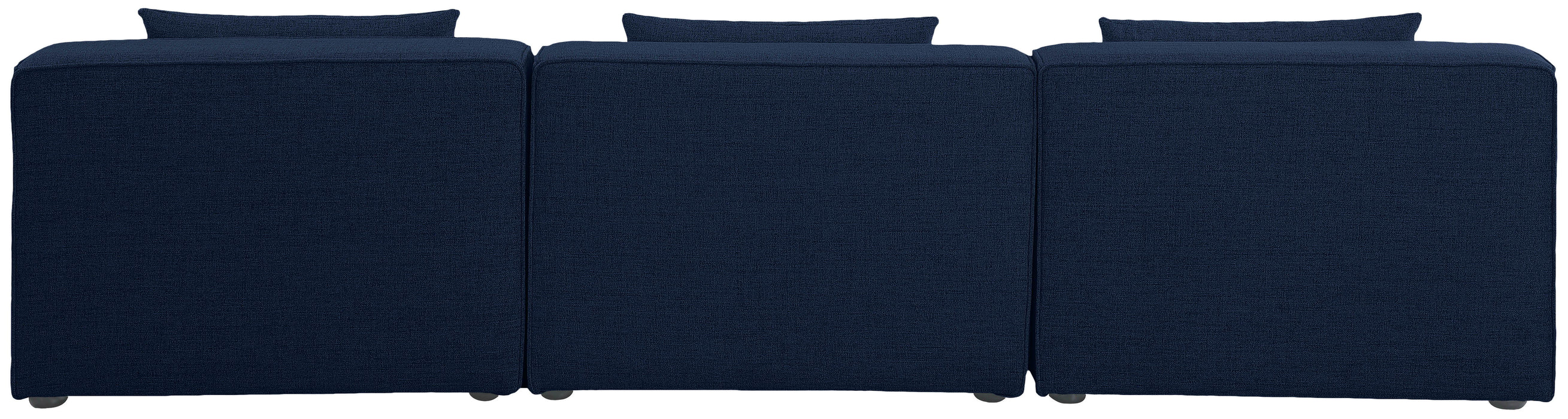 Cube - Linen Modular 3 Seat Armless Sofa - Simple Home Plus