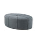 Ferris - Oval Ottoman - Blue - Simple Home Plus