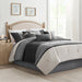 Palisades - California King 7 Piece Comforter Set - Black - Simple Home Plus