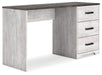 Shawburn - White / Dark Charcoal Gray - Home Office Desk - Simple Home Plus