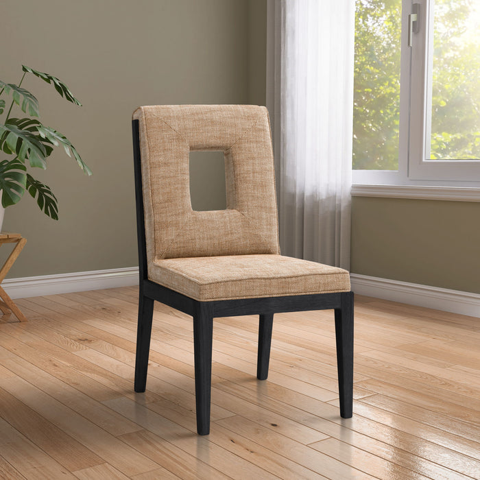 Gwendolyn - Dining Side Chair With Black Frame (Set of 2) - Simple Home Plus