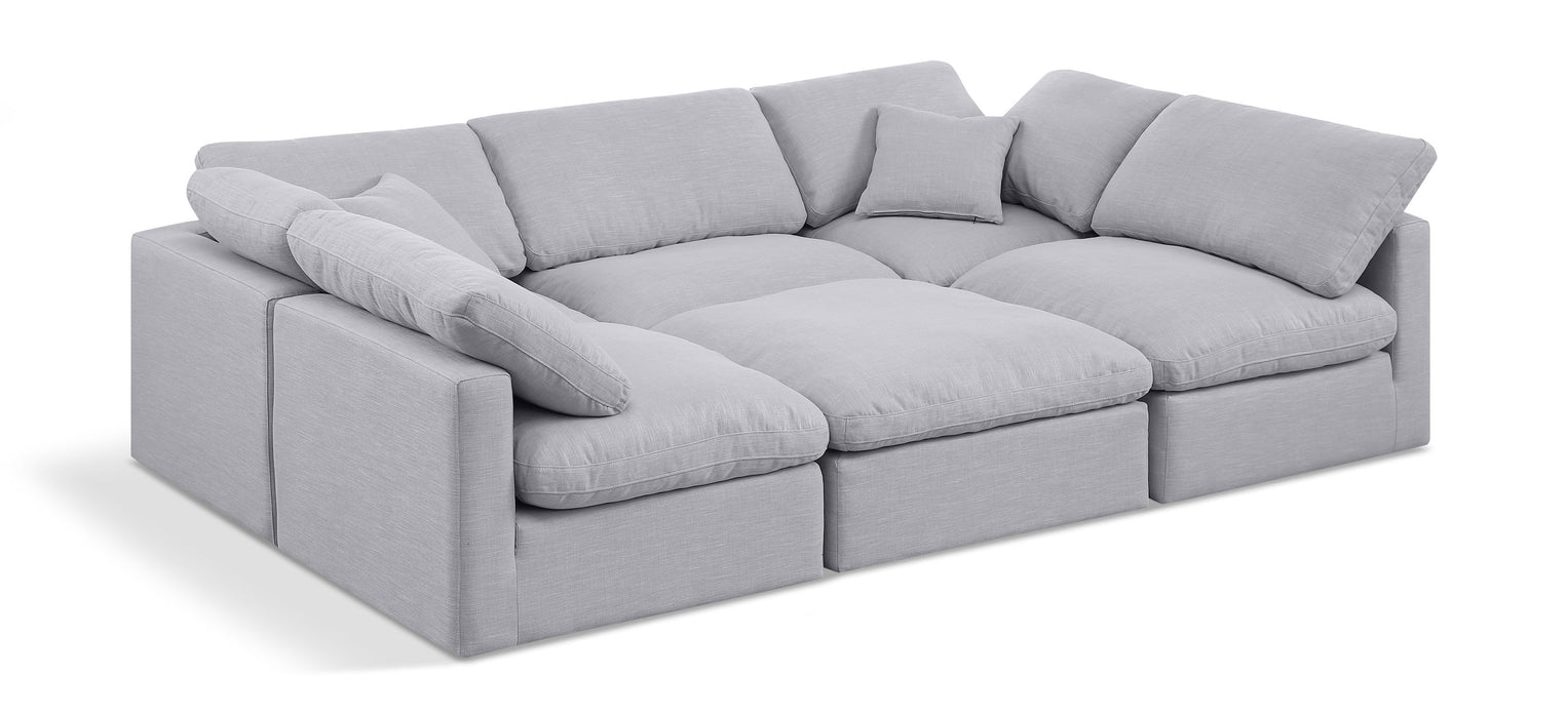 Indulge - Linen 6 Piece Modular Sectional - Simple Home Plus