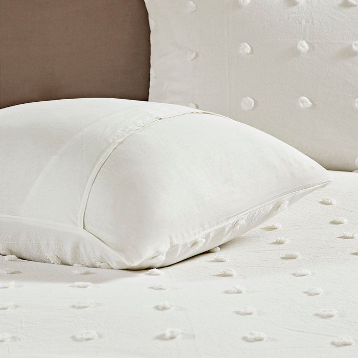 Brooklyn - King Comforter Set - Ivory - Simple Home Plus