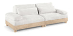 Turin - Chenille Fabric Upholstered Modular Sectional - White - Simple Home Plus