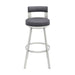 Flynn - Swivel Bar Stool - Brushed Steel - Simple Home Plus