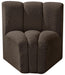 Arc - Boucle Fabric Curved Corner Chair - Simple Home Plus