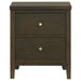 Wilkes - 2-Drawer Nightstand Bedside Table - Dark Cocoa - Simple Home Plus