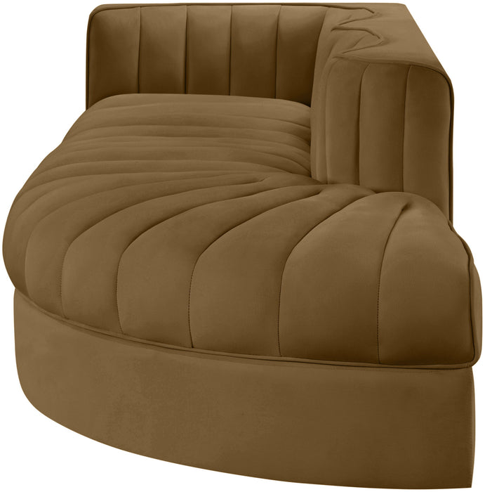 Rummi - Velvet Performance Fabric Upholstered 3 Piece Modular Sectional - Simple Home Plus