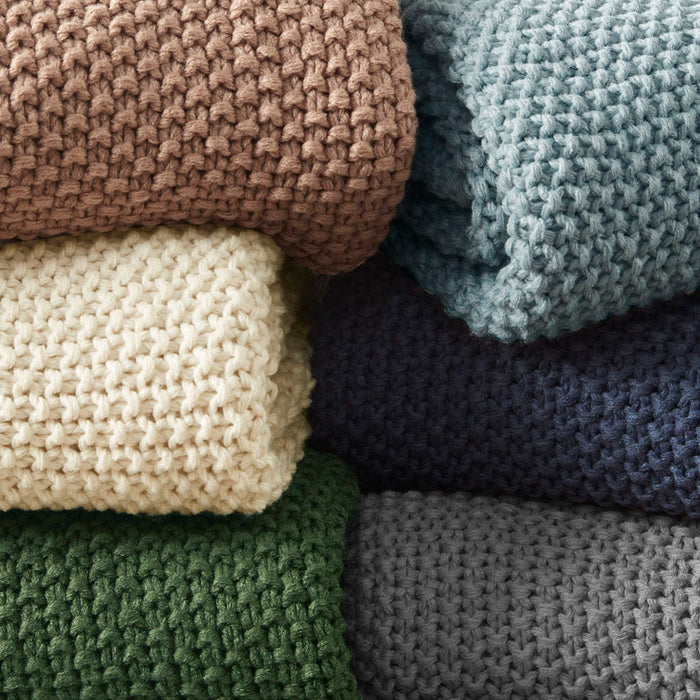 Bree Knit - Knit Throw - Ivory - Simple Home Plus