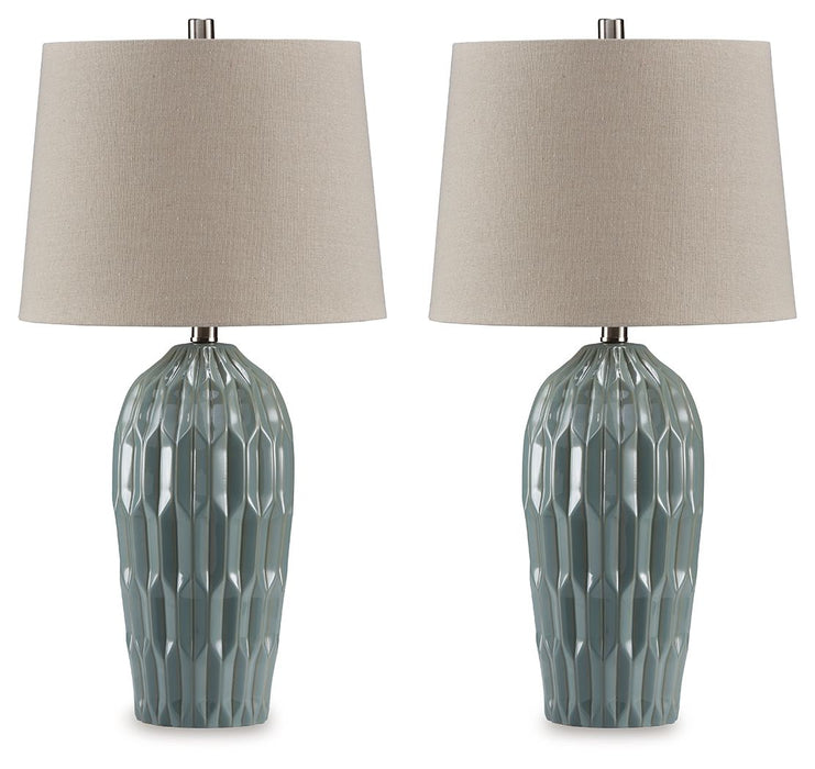 Hadbury - Ceramic Table Lamp (Set of 2) - Simple Home Plus