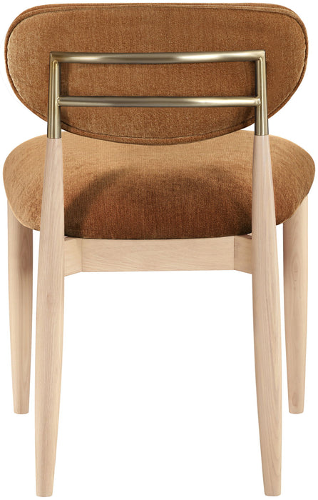 Riccio - Fabric Dining Side Chair (Set of 2) - Natural Frame - Simple Home Plus
