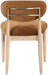 Riccio - Fabric Dining Side Chair (Set of 2) - Natural Frame - Simple Home Plus