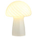 Kanaby - Mushroom Shaped Glass Bedside Table Lamp - White - Simple Home Plus