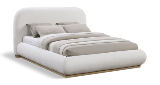 Vaughn - Chenille Bed With Natural Base - Simple Home Plus