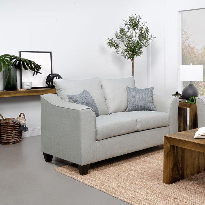 Salizar - Upholstered Flared Arm Loveseat - Simple Home Plus