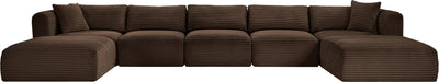 Shaggy - 7 Piece Modular Sectional With 2 Ottomans - Simple Home Plus