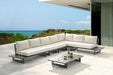 Maldives - 5 Piece Water Resistant Outdoor Patio Modular Sectional With Gray Base - Simple Home Plus