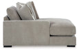 Aslan Court - Laf Corner Chaise - Pebble - Simple Home Plus