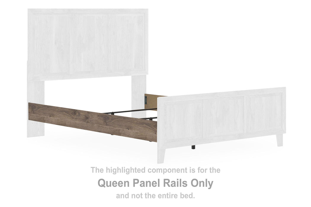 Rusticott - Queen Panel Rails - Brown - Simple Home Plus